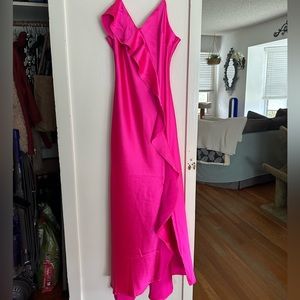 Hot pink Betsy Johnson slip dress